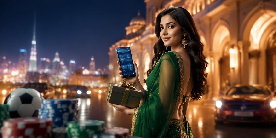 Player enjoying sports betting on mobile device in Indian setting